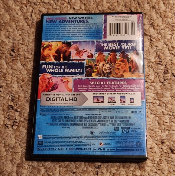 Ice Age Collision Course DVD - Picture 3 of 3